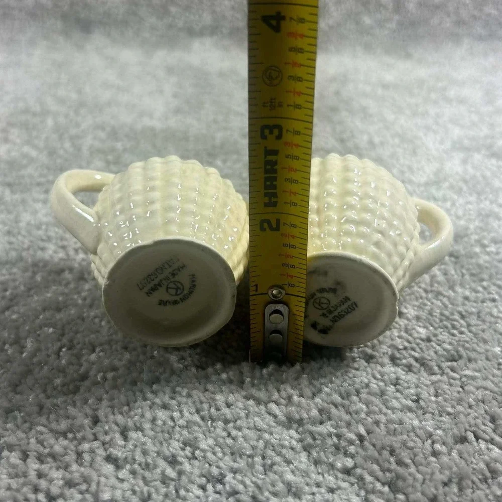Maruhon Ware Salt and Pepper Shakers Cream Vintage Japan Set